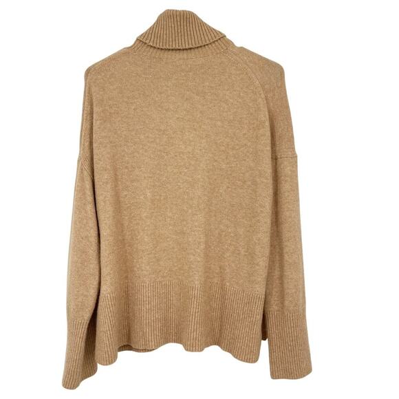 J.Crew Turtleneck Sweater in Supersoft Yarn Merino Wool Camel Size Small - Picture 8 of 8